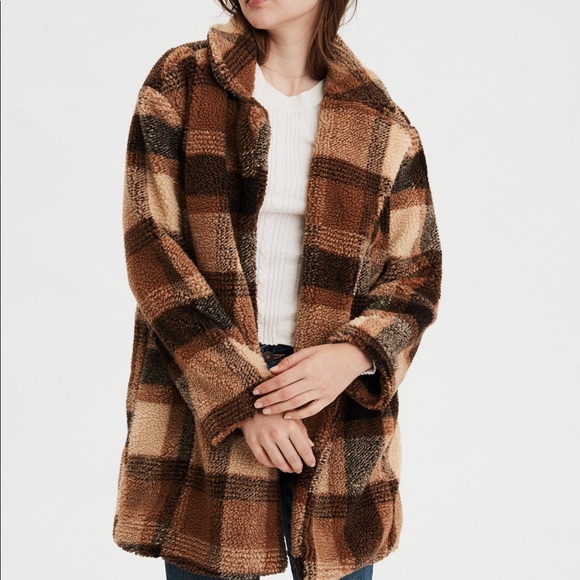 american eagle fuzzy jacket